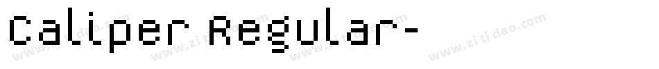 Caliper Regular字体转换